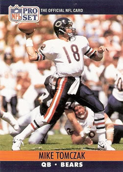 #458 Mike Tomczak - Chicago Bears - 1990 Pro Set Football