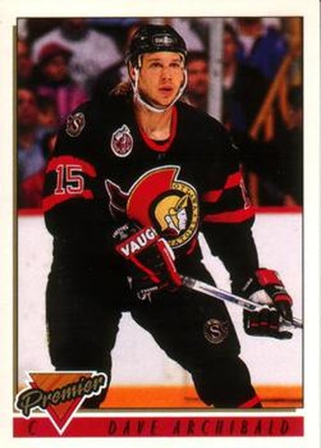 #458 Dave Archibald - Ottawa Senators - 1993-94 O-Pee-Chee Premier Hockey