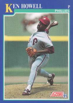 #458 Ken Howell - Philadelphia Phillies - 1991 Score Baseball