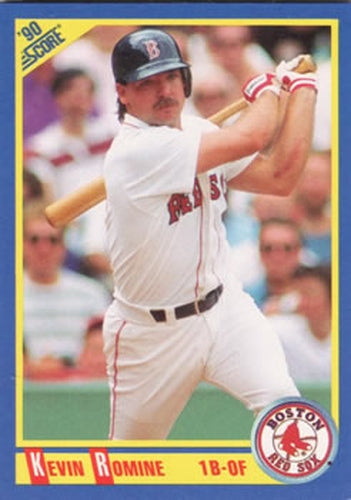 #458 Kevin Romine - Boston Red Sox - 1990 Score Baseball