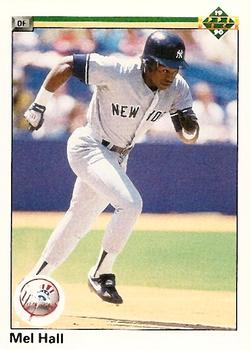 #458 Mel Hall - New York Yankees - 1990 Upper Deck Baseball