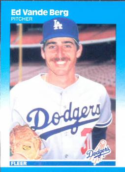 #458 Ed Vande Berg - Los Angeles Dodgers - 1987 Fleer Baseball
