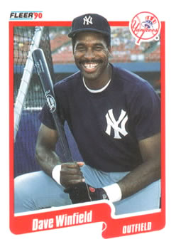 #458 Dave Winfield - New York Yankees - 1990 Fleer USA Baseball