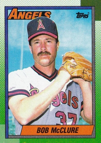 #458 Bob McClure - California Angels - 1990 Topps Baseball