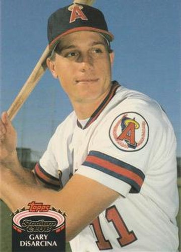 #458 Gary DiSarcina - California Angels - 1992 Stadium Club Baseball