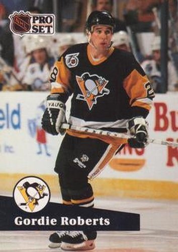 #458 Gordie Roberts - 1991-92 Pro Set Hockey