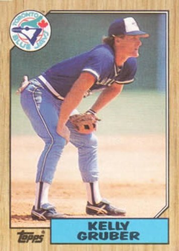 #458 Kelly Gruber - Toronto Blue Jays - 1987 Topps Baseball