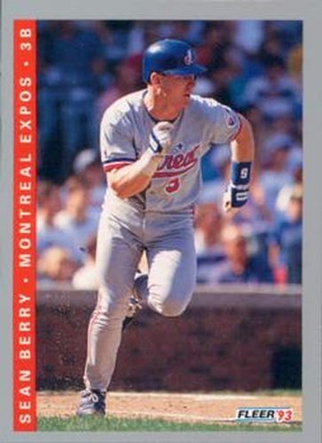 #458 Sean Berry - Montreal Expos - 1993 Fleer Baseball