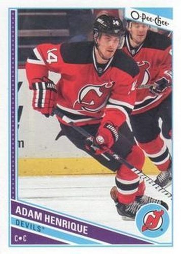 #458 Adam Henrique - New Jersey Devils - 2013-14 O-Pee-Chee Hockey