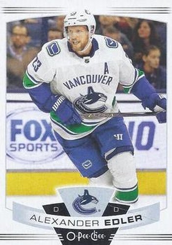#458 Alexander Edler - Vancouver Canucks - 2019-20 O-Pee-Chee Hockey