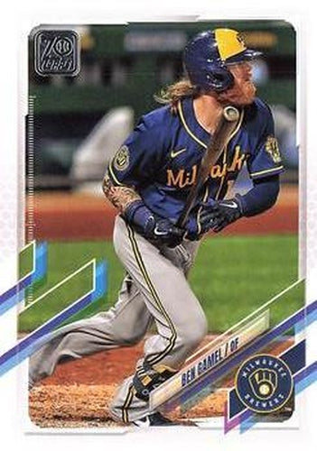 #458 Ben Gamel - Milwaukee Brewers - 2021 Topps Baseball