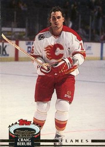 #458 Craig Berube - Calgary Flames - 1992-93 Stadium Club Hockey