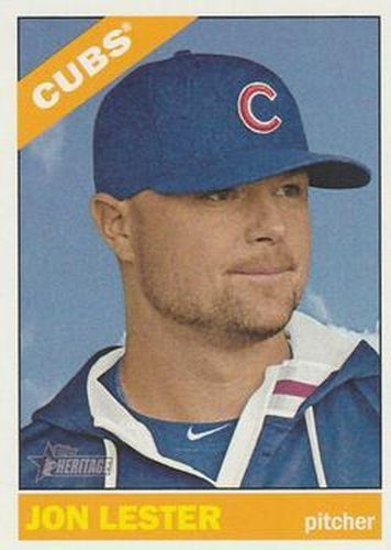 #458 Jon Lester - Chicago Cubs - 2015 Topps Heritage Baseball