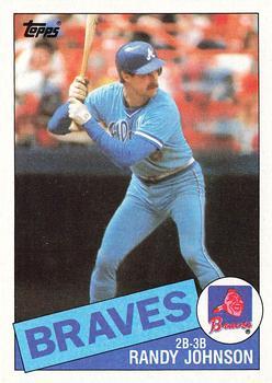 #458 Randy Johnson - Atlanta Braves - 1985 Topps Baseball