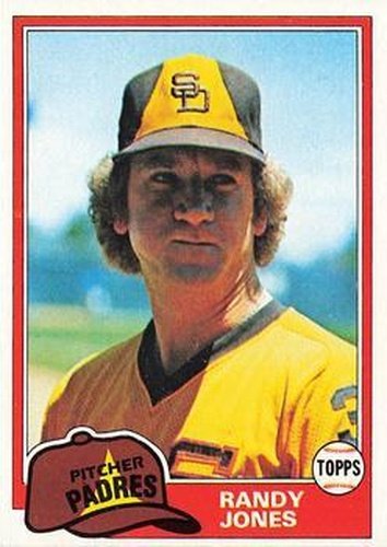 #458 Randy Jones - San Diego Padres - 1981 Topps Baseball