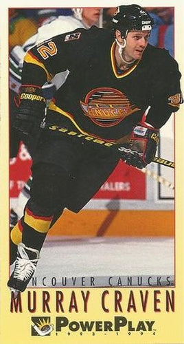 #458 Murray Craven - Vancouver Canucks - 1993-94 Fleer PowerPlay Hockey