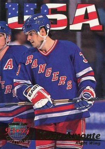 #458 Tony Amonte - New York Rangers - 1993-94 Stadium Club Hockey