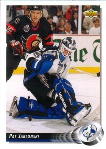 #458 Pat Jablonski - Tampa Bay Lightning - 1992-93 Upper Deck Hockey