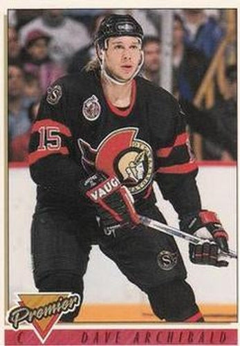 #458 Dave Archibald - Ottawa Senators - 1993-94 Topps Premier Hockey