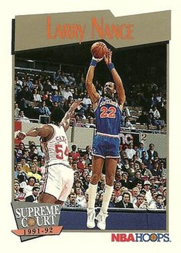#458 Larry Nance - Cleveland Cavaliers - 1991-92 Hoops Basketball