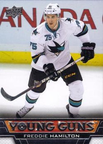 #458 Freddie Hamilton - San Jose Sharks - 2013-14 Upper Deck Hockey