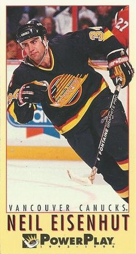 #459 Neil Eisenhut - Vancouver Canucks - 1993-94 Fleer PowerPlay Hockey