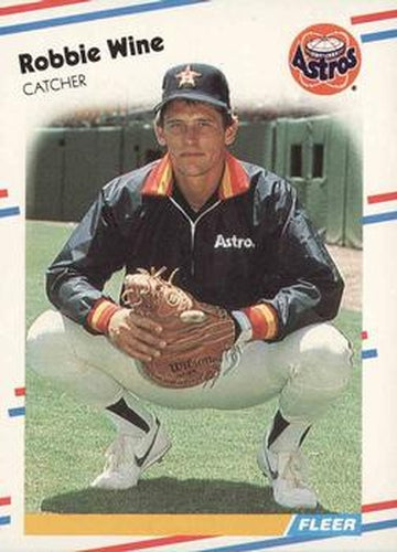#459 Robbie Wine - Houston Astros - 1988 Fleer Baseball
