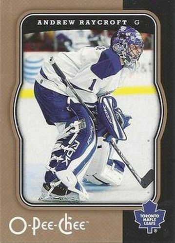 #459 Andrew Raycroft - Toronto Maple Leafs - 2007-08 O-Pee-Chee Hockey