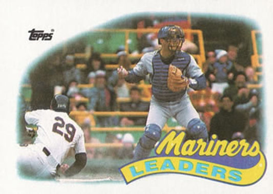 #459 Mariners Leaders - Seattle Mariners - 1989 Topps Baseball