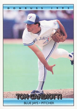 #459 Tom Candiotti - Toronto Blue Jays - 1992 Donruss Baseball