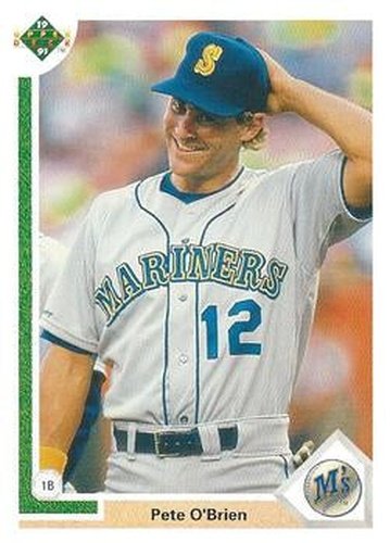 #459 Pete O'Brien - Seattle Mariners - 1991 Upper Deck Baseball