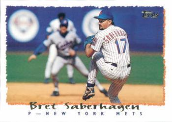 #459 Bret Saberhagen - New York Mets - 1995 Topps Baseball