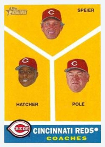 #459 Chris Speier / Billy Hatcher / Dick Pole - Cincinnati Reds - 2009 Topps Heritage Baseball