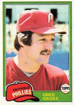 #459 Greg Gross - Philadelphia Phillies - 1981 Topps Baseball