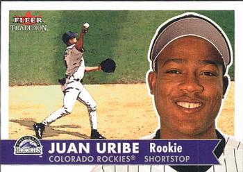 #459 Juan Uribe - Colorado Rockies - 2001 Fleer Tradition Baseball
