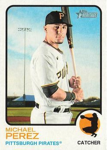 #459 Michael Perez - Pittsburgh Pirates - 2022 Topps Heritage Baseball