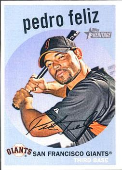 #459 Pedro Feliz - San Francisco Giants - 2008 Topps Heritage Baseball