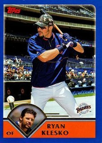 #459 Ryan Klesko - San Diego Padres - 2003 Topps Baseball