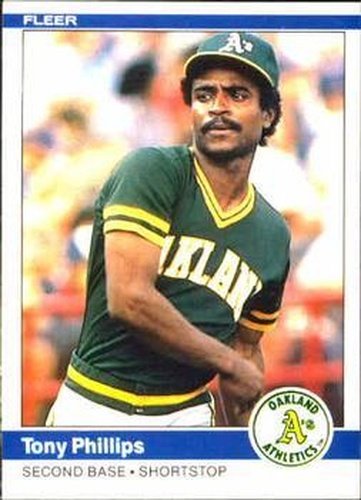 #459 Tony Phillips - Oakland Athletics - 1984 Fleer Baseball