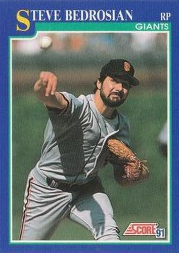 #459 Steve Bedrosian - San Francisco Giants - 1991 Score Baseball