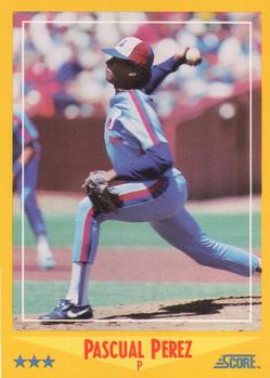 #459 Pascual Perez - Montreal Expos - 1988 Score Baseball