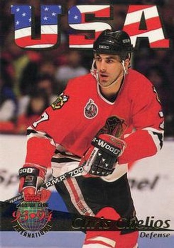 #459 Chris Chelios - Chicago Blackhawks - 1993-94 Stadium Club Hockey