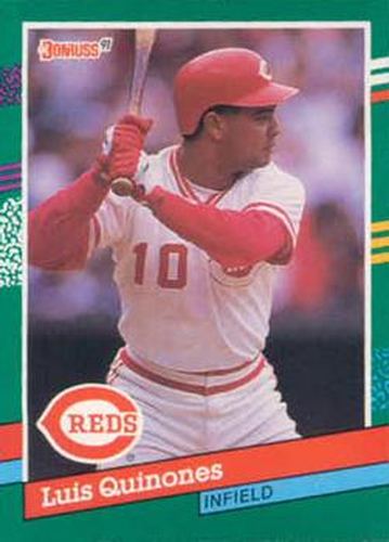#459 Luis Quinones - Cincinnati Reds - 1991 Donruss Baseball