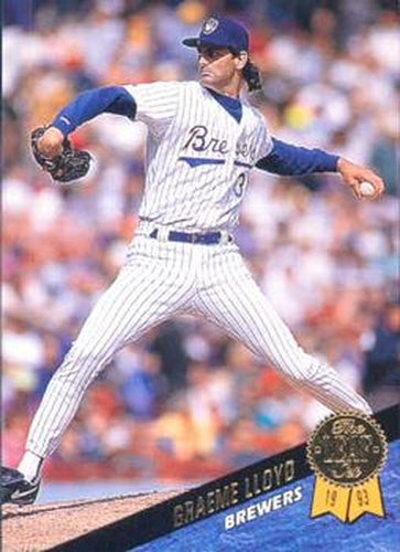 #459 Graeme Lloyd - Milwaukee Brewers - 1993 Leaf Baseball