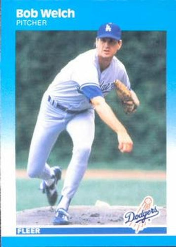#459 Bob Welch - Los Angeles Dodgers - 1987 Fleer Baseball