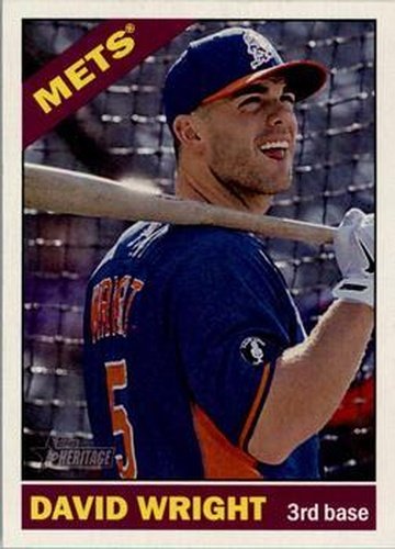 #459a David Wright - New York Mets - 2015 Topps Heritage Baseball