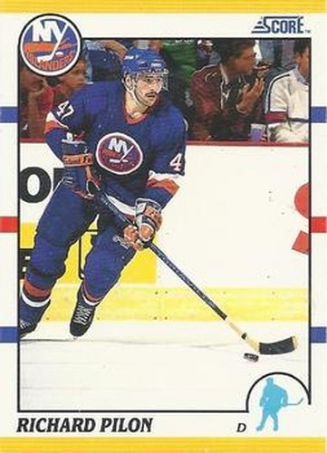 #45T Rich Pilon - New York Islanders - 1990-91 Score Rookie and Traded Hockey