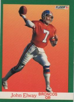 #45 John Elway - Denver Broncos - 1991 Fleer Football