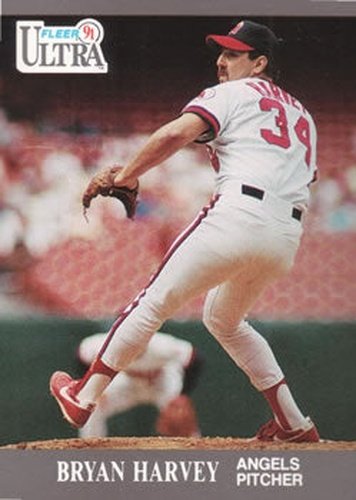#45 Bryan Harvey - California Angels - 1991 Ultra Baseball