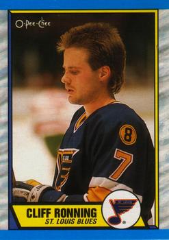 #45 Cliff Ronning - St. Louis Blues - 1989-90 O-Pee-Chee Hockey